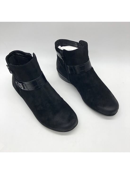 Naturalizer Shoes - Naturalizer Womens Cole Black Suede Ankle Boots 8.5 M New
